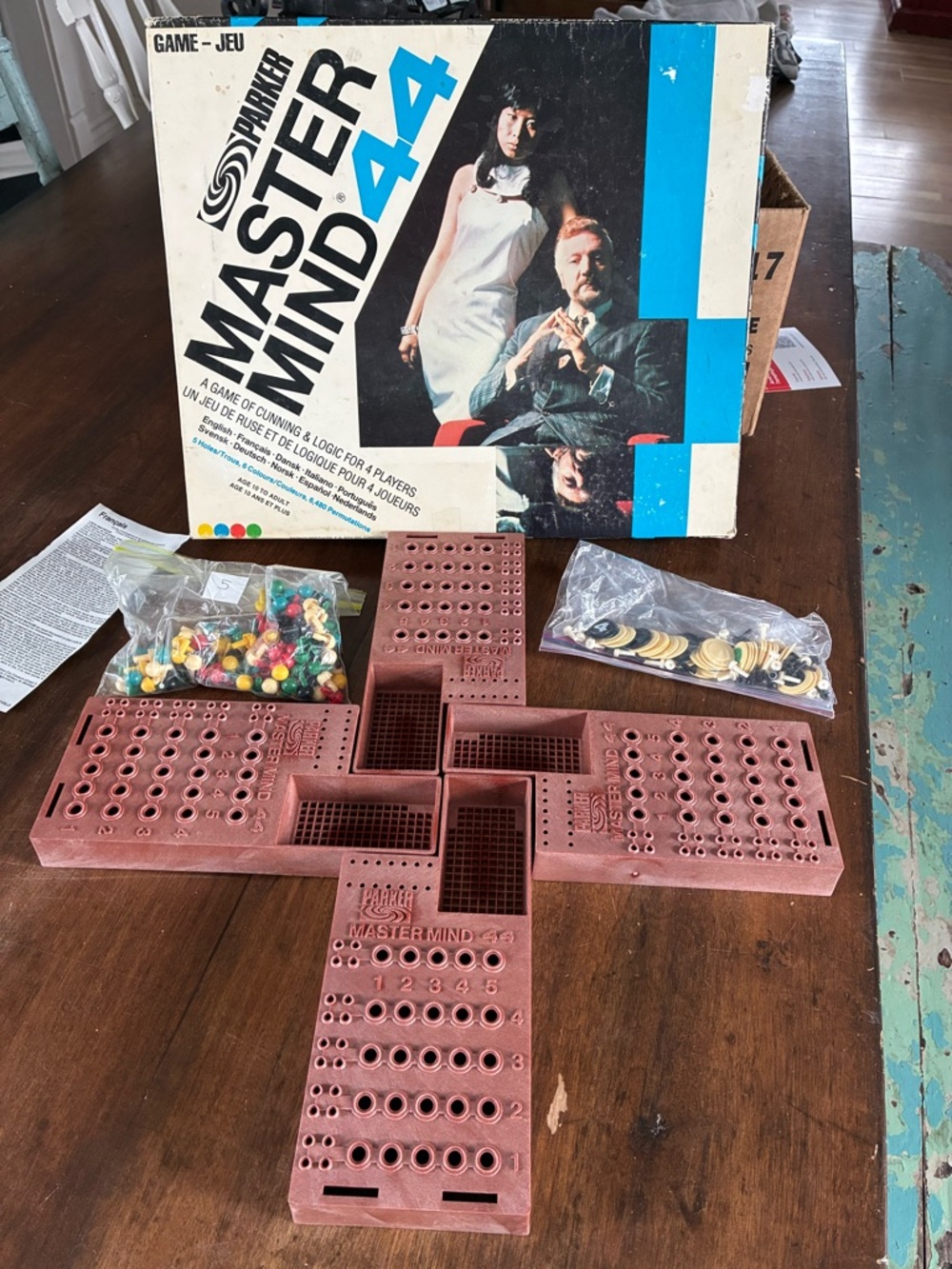 Vintage 1978 Mastermind 44 by Parker Brothers – Rare Double Board Edition